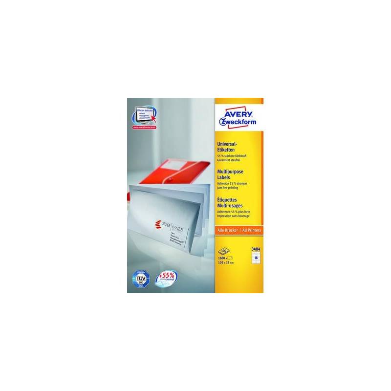 AVERY ZWECKFORM 3484