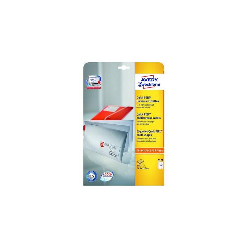 AVERY ZWECKFORM 6172