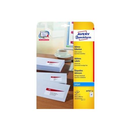 AVERY ZWECKFORM J4792-25
