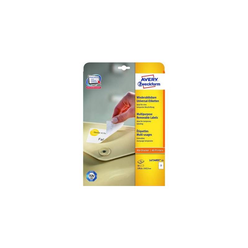 AVERY ZWECKFORM L4734REV-25