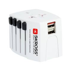 SKROSS Weltreiseadapter MUV inkl. USB-Anschluss