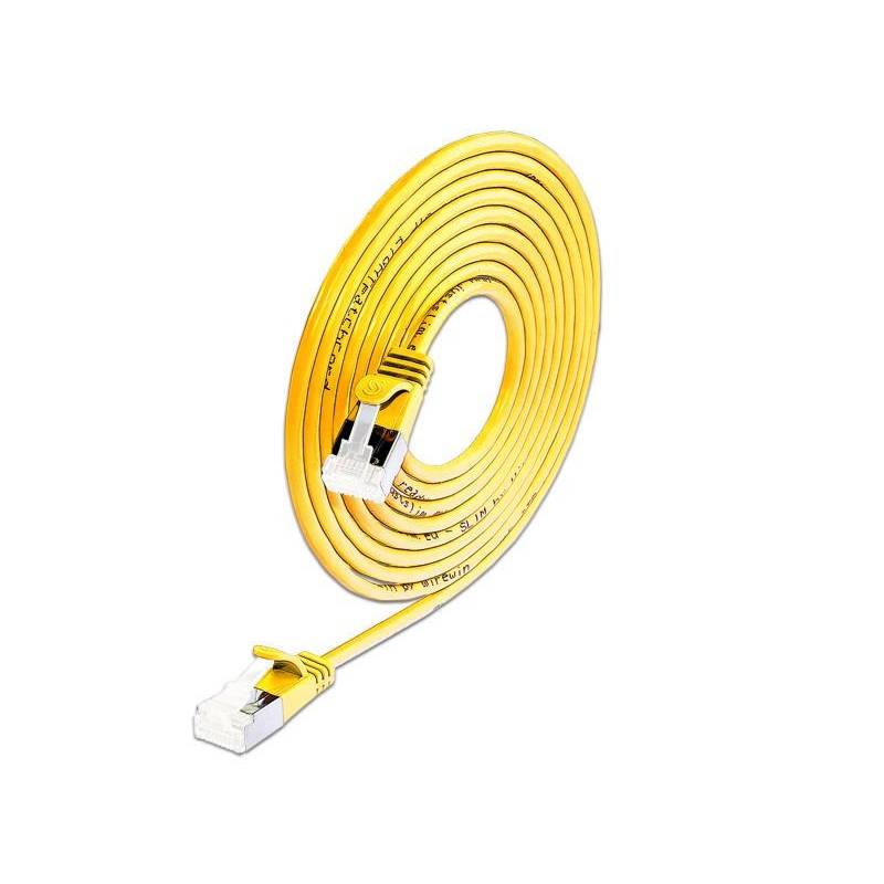 Wirewin Slimpatchkabel Cat 6A, U/FTP, 5m, Gelb