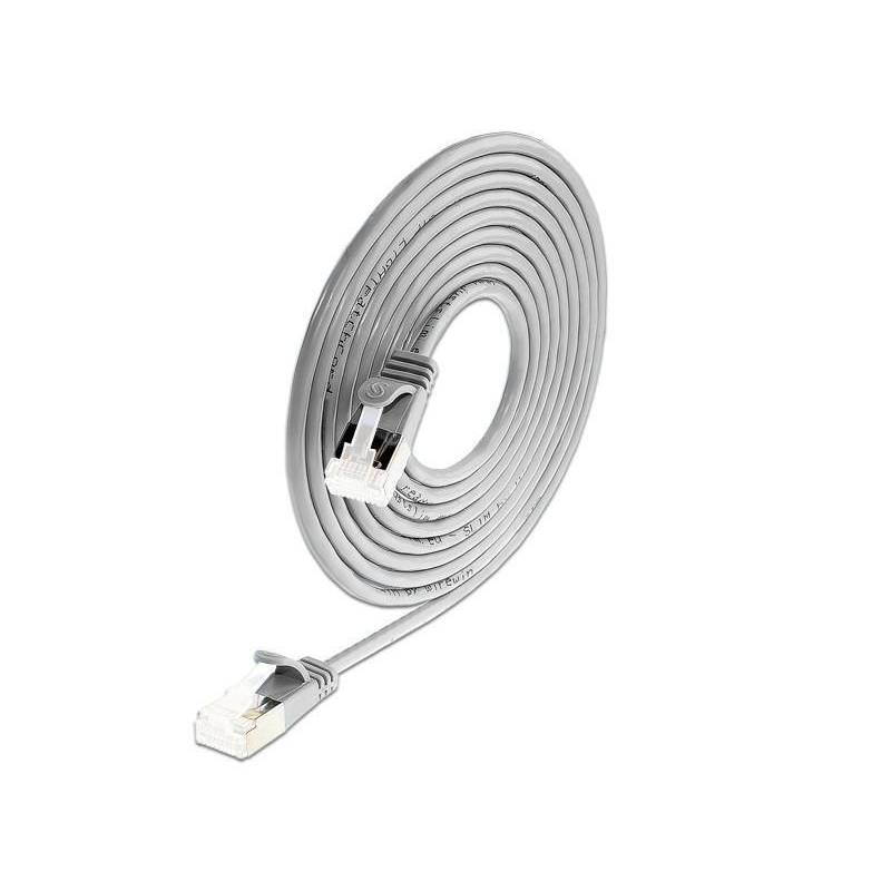 Wirewin Slimpatchkabel Cat 6A, U/FTP, 5m, Grau