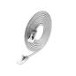 Wirewin Slimpatchkabel Cat 6A, U/FTP, 0.5m, Grau