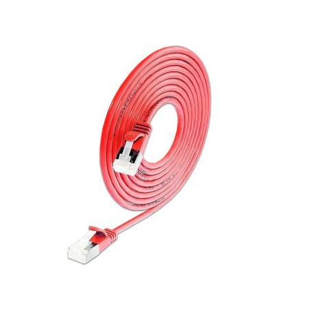 Wirewin Slimpatchkabel Cat 6A, U/FTP, 0.1m, Rot