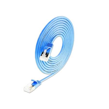 Wirewin Slimpatchkabel Cat 6A, U/FTP, 1m, Blau