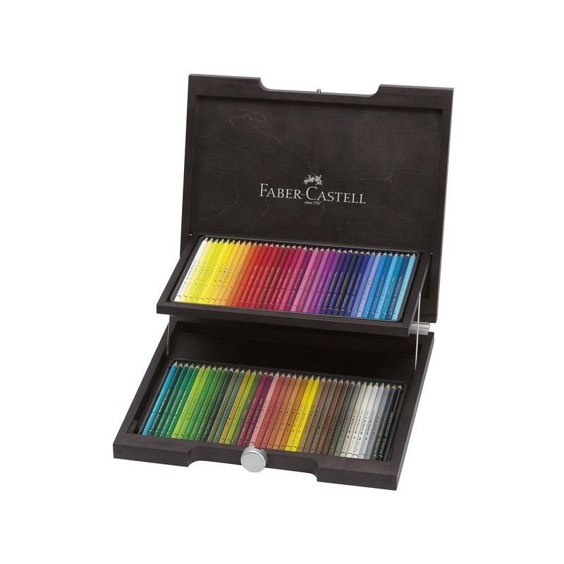 Faber-Castell Holzkoffer Polychromos Farbstifte 72 Stück
