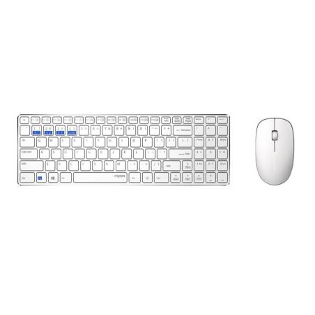 Rapoo Tastatur-Maus-Set 9300M Weiss