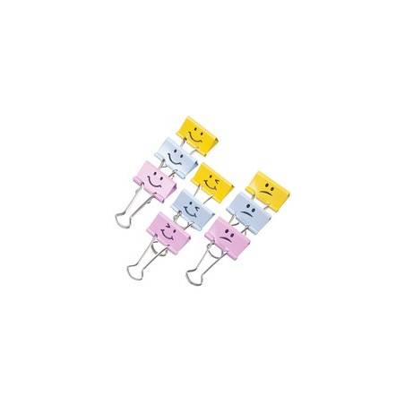 RAPESCO Foldback-Klammer, (B)19 mm, gelb, Emoji