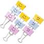 RAPESCO Foldback-Klammer, (B)19 mm, gelb, Emoji