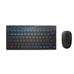 Rapoo Tastatur-Maus-Set 8000M Schwarz/Blau