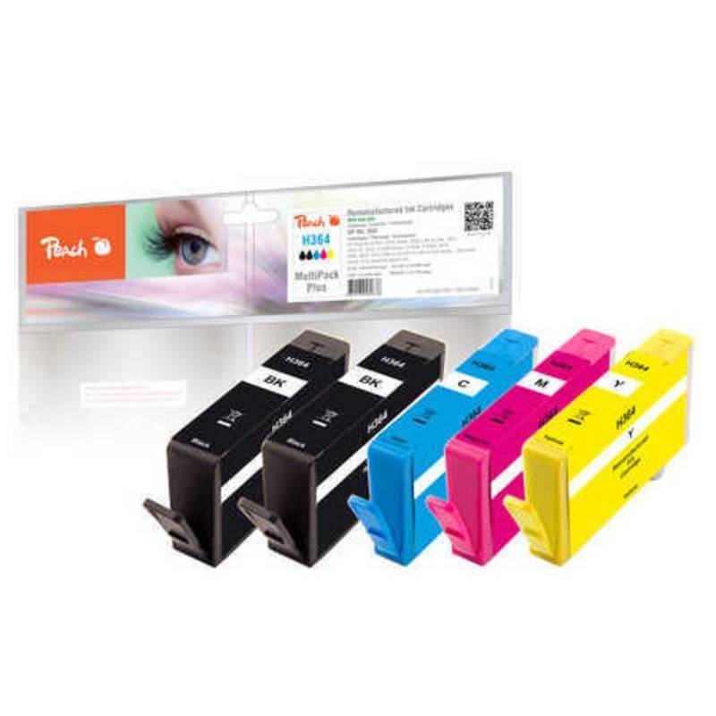 Peach Tintenset HP Nr. 364 C, M, Y, 2x BK