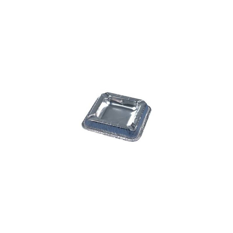 PAPSTAR Aluminium-Aschenbecher, quadratisch