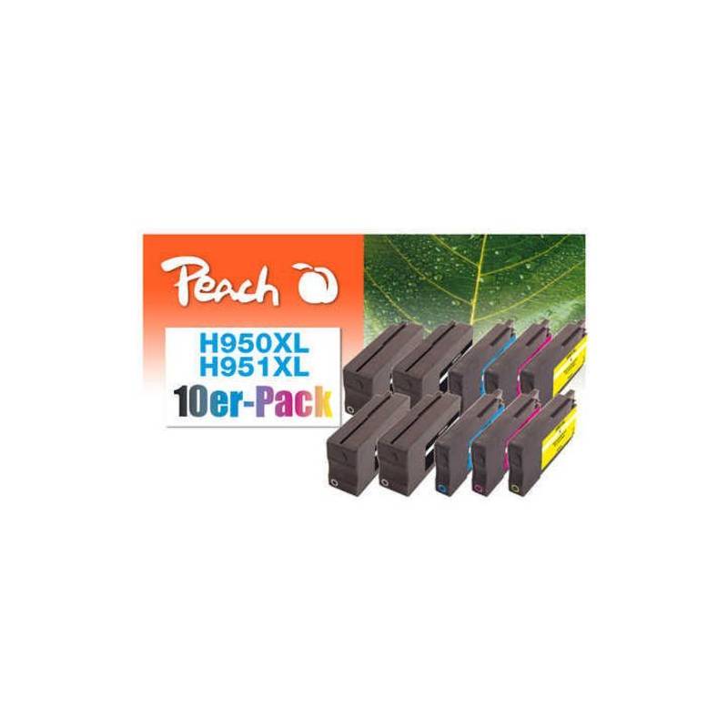 Peach Tintenset HP 950XL / 951XL 4x BK, 2x (C, M, Y)