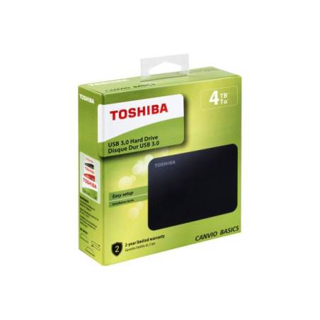 TOSHIBA HDD CANVIO Basics 4TB HDTB440EK3CA USB 3.0 2.5 inch black
