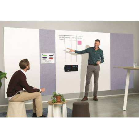 MAGNETOPLAN Infinity Wall X Acoustics 1010201 grau 490x1980mm