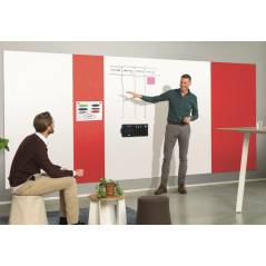 MAGNETOPLAN Infinity Wall X Acoustics 1010206 rot 490x1980mm