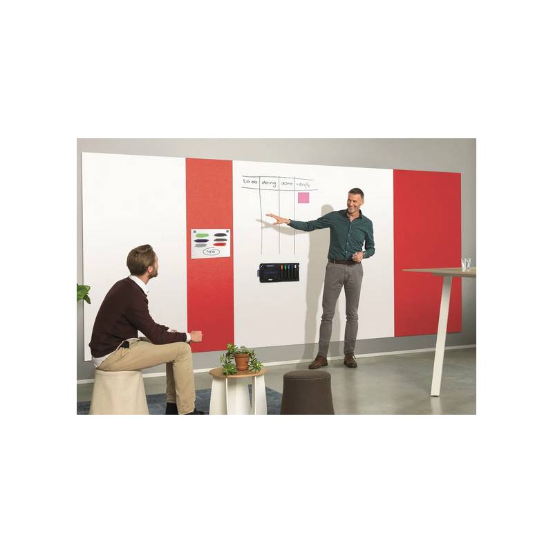 MAGNETOPLAN Infinity Wall X Acoustics 1010206 rot 490x1980mm
