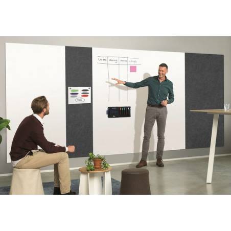 MAGNETOPLAN Infinity Wall X Acoustics 1010213 anthrazit 490x1980mm