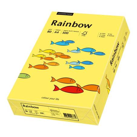 PAPYRUS Multifunktionspapier Rainbow, A4, 80 g/qm, gelb