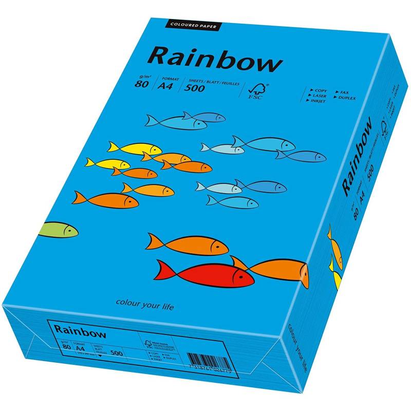 PAPYRUS Multifunktionspapier Rainbow, A4, 80 g/qm, gelb