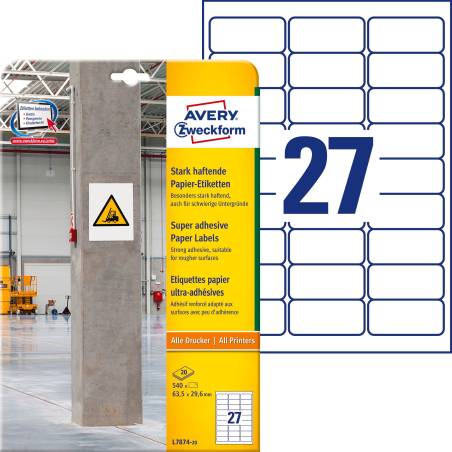 AVERY ZWECKFORM L7874-20