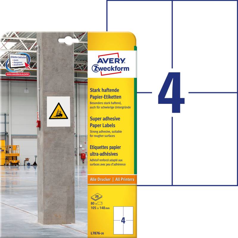 AVERY ZWECKFORM L7876-20
