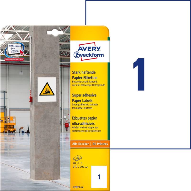 AVERY ZWECKFORM L7877-20