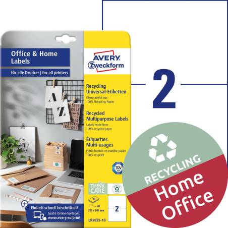 AVERY ZWECKFORM LR3655-10