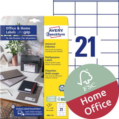 AVERY ZWECKFORM 3481-10