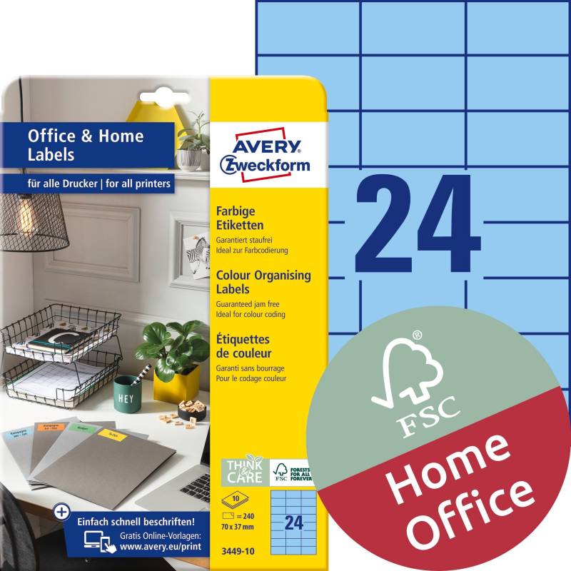 AVERY ZWECKFORM 3449-10