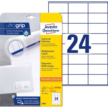 AVERY ZWECKFORM 3490