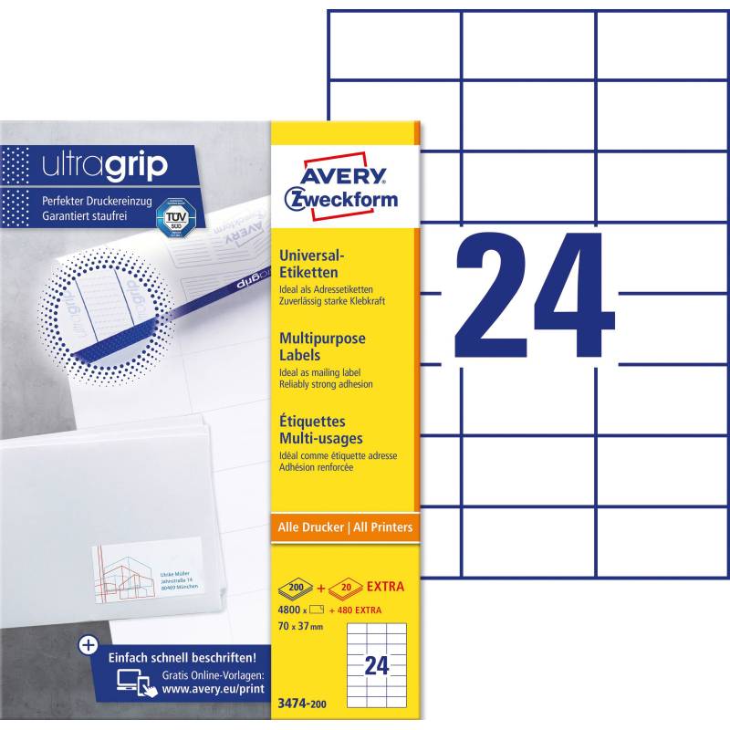 AVERY ZWECKFORM 3474-200