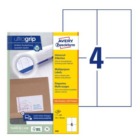 AVERY ZWECKFORM 3483