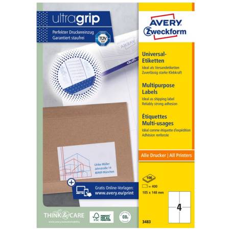 AVERY ZWECKFORM 3483
