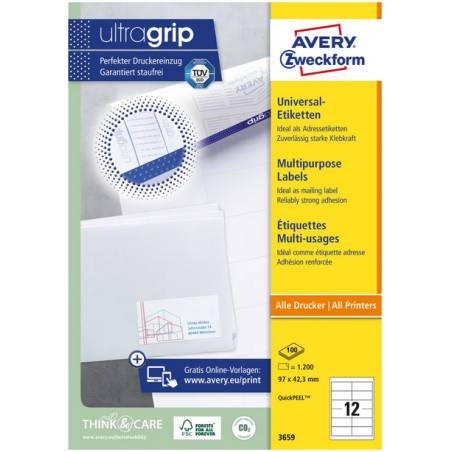 AVERY ZWECKFORM 3659