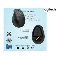 Logitech Ergonomische Maus Lift