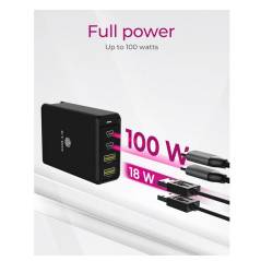 ICY BOX 4-port wall charger IB-PS104-PD with PD