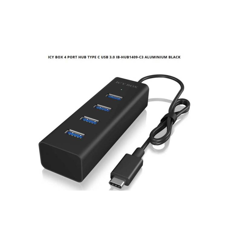 ICY BOX 4 Port Hub Type C USB 3.0