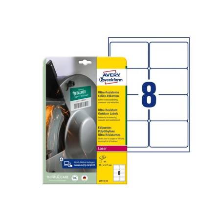 AVERY ZWECKFORM L7914-10 weiss ultra-resistant