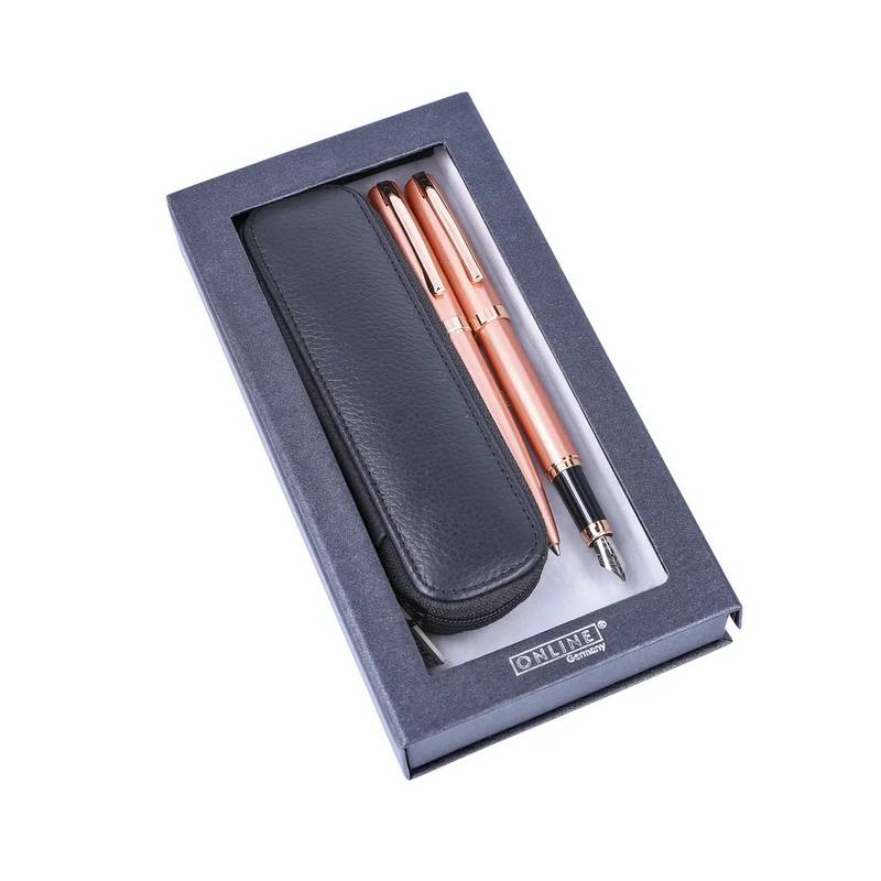 ONLINE Geschenkset Eleganza Leder-Etui 3-Teilig ONLINE Geschenkset Eleganza Leder-Etui 3-Teilig