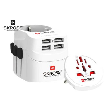 SKROSS Weltreiseadapter PRO Light 4x USB A 1.302471