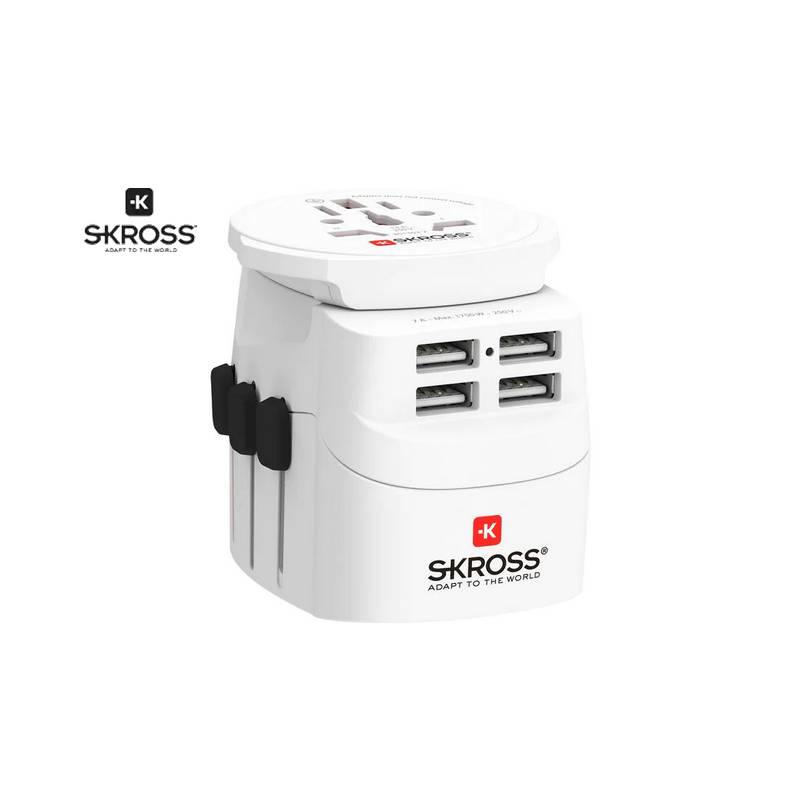SKROSS Weltreiseadapter PRO Light 4x USB A 1.302471