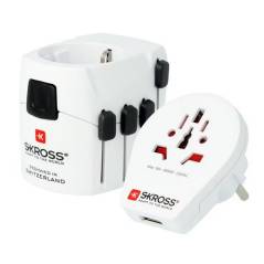 SKROSS Weltreiseadapter PRO World & USB 1.302539