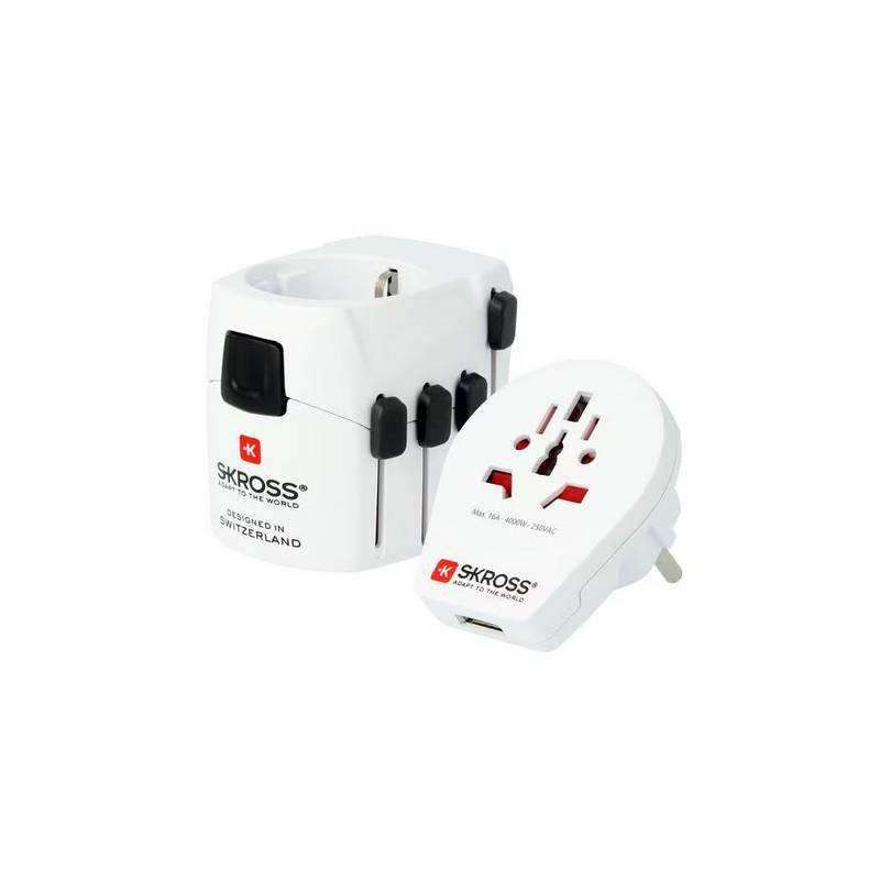 SKROSS Weltreiseadapter PRO World & USB 1.302539