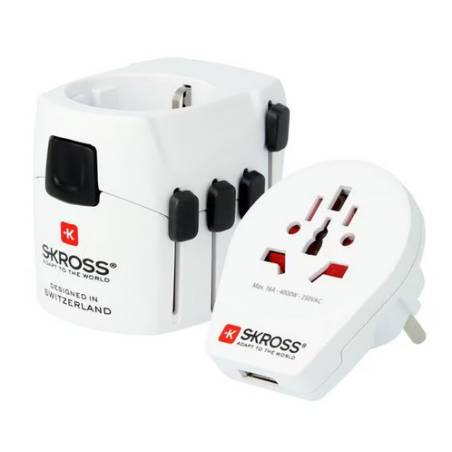 SKROSS Weltreiseadapter PRO World & USB 1.302539