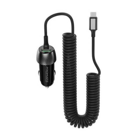 Promate Autoladegerät PowerDrive-33PDC QC3.0, Car Charger