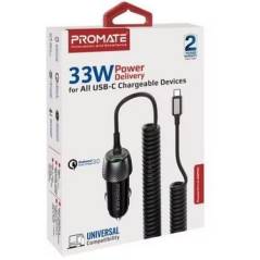 Promate Autoladegerät PowerDrive-33PDC QC3.0, Car Charger