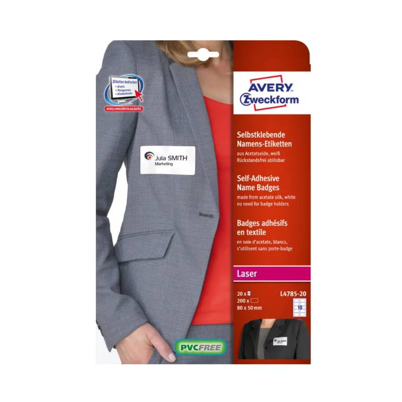 AVERY ZWECKFORM Namenetiketten L4785 AVERY ZWECKFORM Namenetiketten L4785