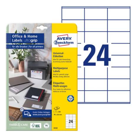 AVERY ZWECKFORM Etiketten 6122Z
